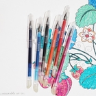 마찰 다채로운 밝은 지울 수있는 펜 잉크 사라짐