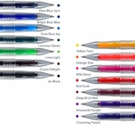 미세 점은 색깔 열 민감 잉크 마찰 겔 펜을 분류했습니다